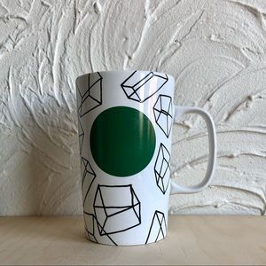 Starbucks 2014 Geometric Mug Green Dot